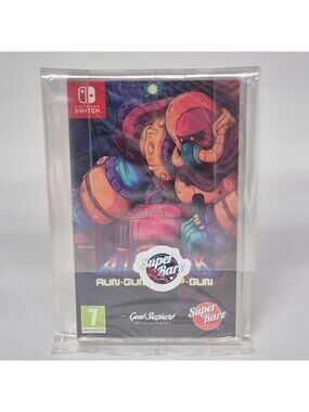 Atomik RunGunJumpGun Nintendo Switch Super Rare Games #87 w/ Manual & Cards New